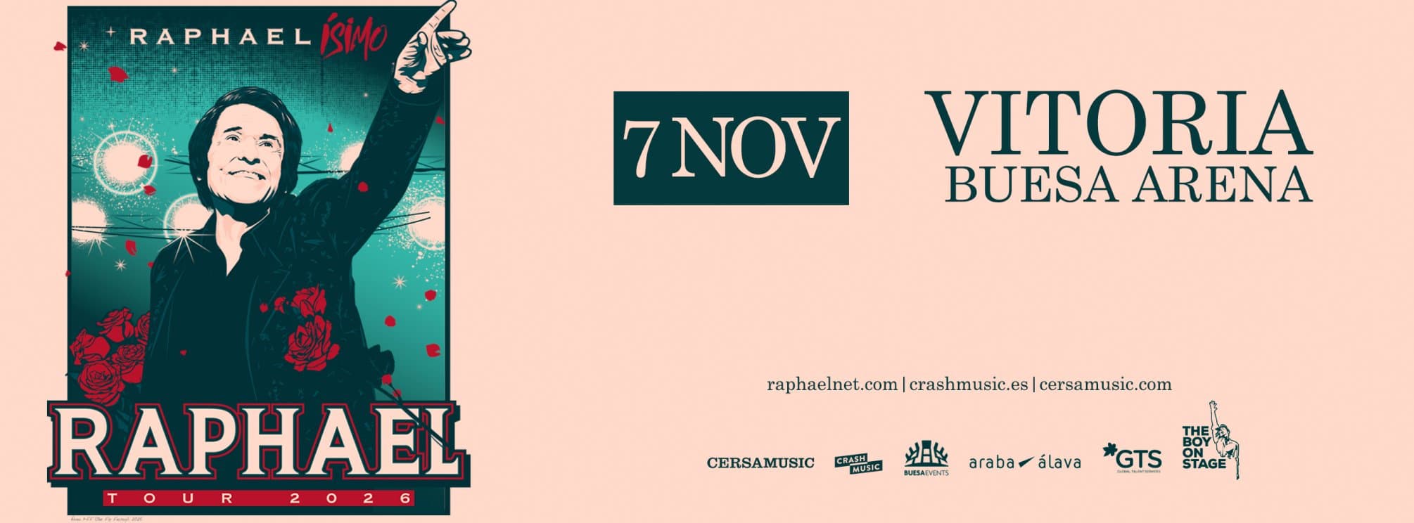 CONCIERTO RAPHAEL - VITORIA - BUESA ARENA - SÁBADO 7 DE NOVIEMBRE