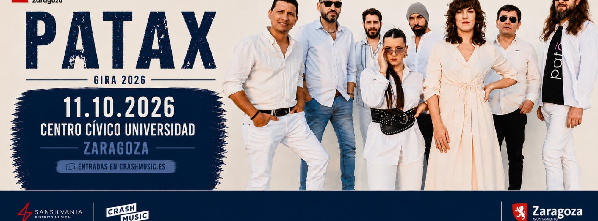 CONCIERTO PATAX - ZARAGOZA - SALA CENTRO CÍVICO UNIVERSIDAD - DOMINGO 11 DE OCTUBRE