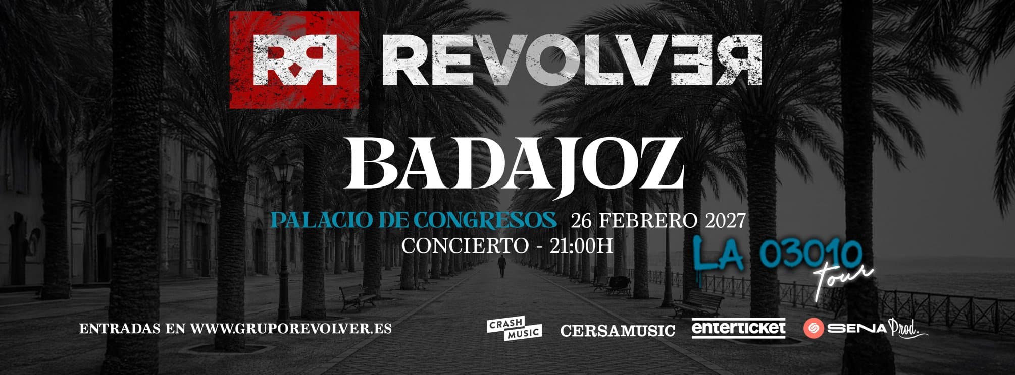 CONCIERTO REVOLVER - BADAJOZ - PALACIO DE CONGRESOS -  VIERNES 26 DE FEBRERO